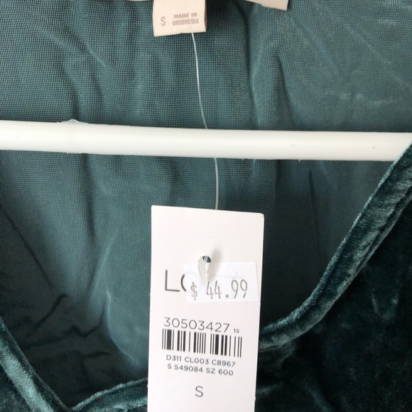 Loft Velvet Peplum Top - Picture 4 of 4